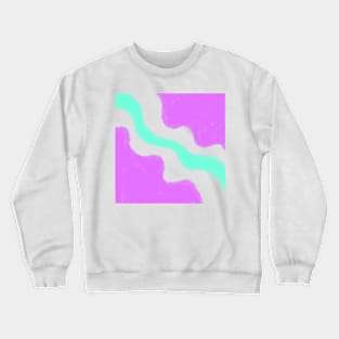 Purple green watercolor art design Crewneck Sweatshirt